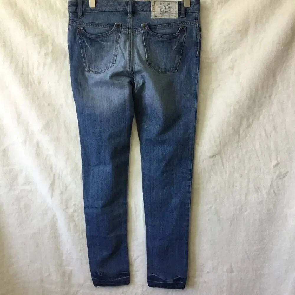 Ralph Lauren Girl Blue Straight Legs Jeans